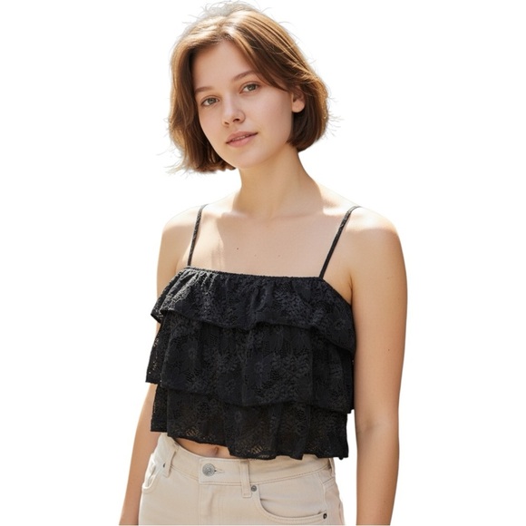Altar'd State Tops - Altar'd State Blue Lace Camisole M NWOT